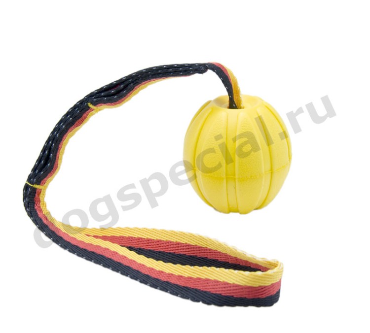 Мяч 6,5 см, из вспененной резины, ленте